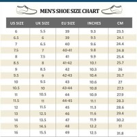 Men S Shoe Size Chart Us Vs Uk