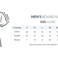 Men S T Shirt Size Chart Uk