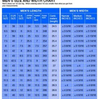 Men S Wide Width Shoe Size Chart
