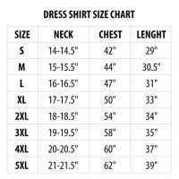 Men S Xl Dress Shirt Size Chart