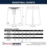 Mens Basketball Shorts Size Chart