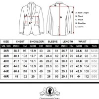 Mens Blazer Size Chart India