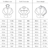 Mens Collar Size Chart