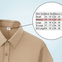 Mens Dress Shirt Neck Size Chart