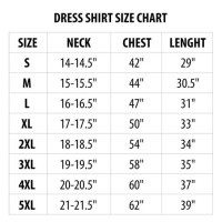 Mens Dress Shirt Size Chart Australian To Us