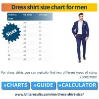Mens Dress Shirt Size Chart Staffordshire