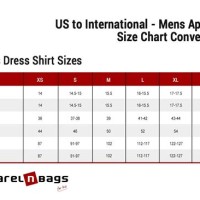 Mens Dress Shirt Size Chart Us