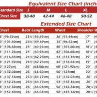 Mens Leather Vest Size Chart