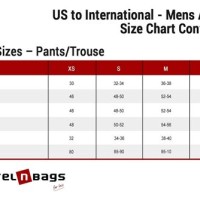 Mens Pants Size Chart European To Us