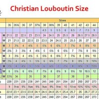 Mens Red Bottom Size Chart