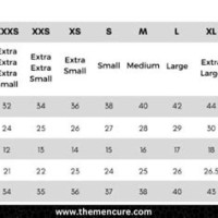 Mens Shirt Size Chart Us To India