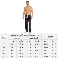 Mens Sleep Pants Size Chart