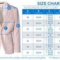 Mens Sport Coat Size Chart