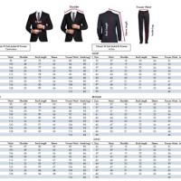 Mens Suit Measurement Chart