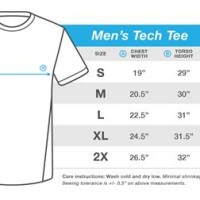 Mens T Shirt Measurement Chart