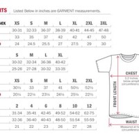 Mens T Shirt Size Chart Conversion To Women S