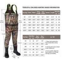 Mens Waders Size Chart