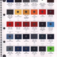 Mercedes Benz Color Chart 1970