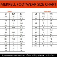 Merrell Shoe Size Chart