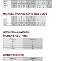 Michael Kors Shoes Size Chart