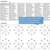 Microsoft Excel Seating Chart Template