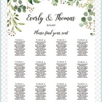 Microsoft Word Wedding Seating Chart Template