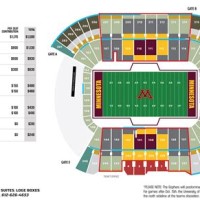 Minnesota Golden Gophers Football Stadium Seating Chart