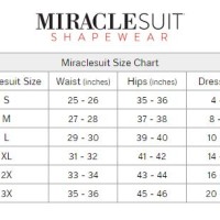 Miracle Suit Size Chart