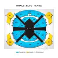 Mirage Love Theater Seating Chart