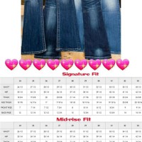 Miss Me Jeans Inseam Size Chart