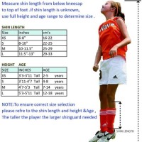 Mitre Youth Breathe Lite Soccer Shin Guards Size Chart