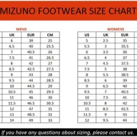 Mizuno Shoe Size Chart Inches