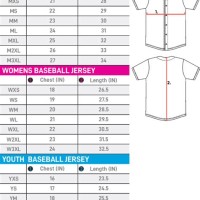 Mlb Jersey Size Chart Height