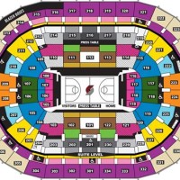 Moda Center Seating Chart Portland Trail Blazers