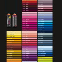 Montana Black Spray Paint Colour Chart