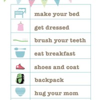 Morning Routine Chart For 4 Year Old