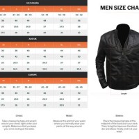 Motorcycle Leather Jacket Size Chart