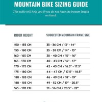 Mountain Bike Frame Size Chart South Africa