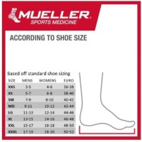 Mueller Xlp Ankle Brace Size Chart