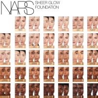 Nars Sheer Glow Foundation Colour Chart