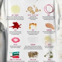 Natural Laundry Stain Removal Chart