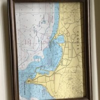 Nautical Charts Framed