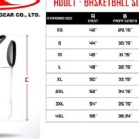 Nba Jersey Size Chart 44