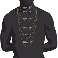 Necklace Size Chart Mens Cm