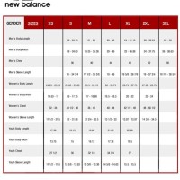 New Balance Shoe Size Chart Inches Womens