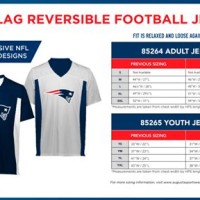 Nfl Flag Football Jersey Size Chart