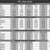 Nfl Jersey Size Chart Women S