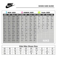 Nike Air Force Size Chart Cm