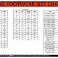 Nike Boy Shoes Size Chart