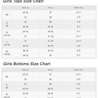 Nike Clothing Size Chart Toddler